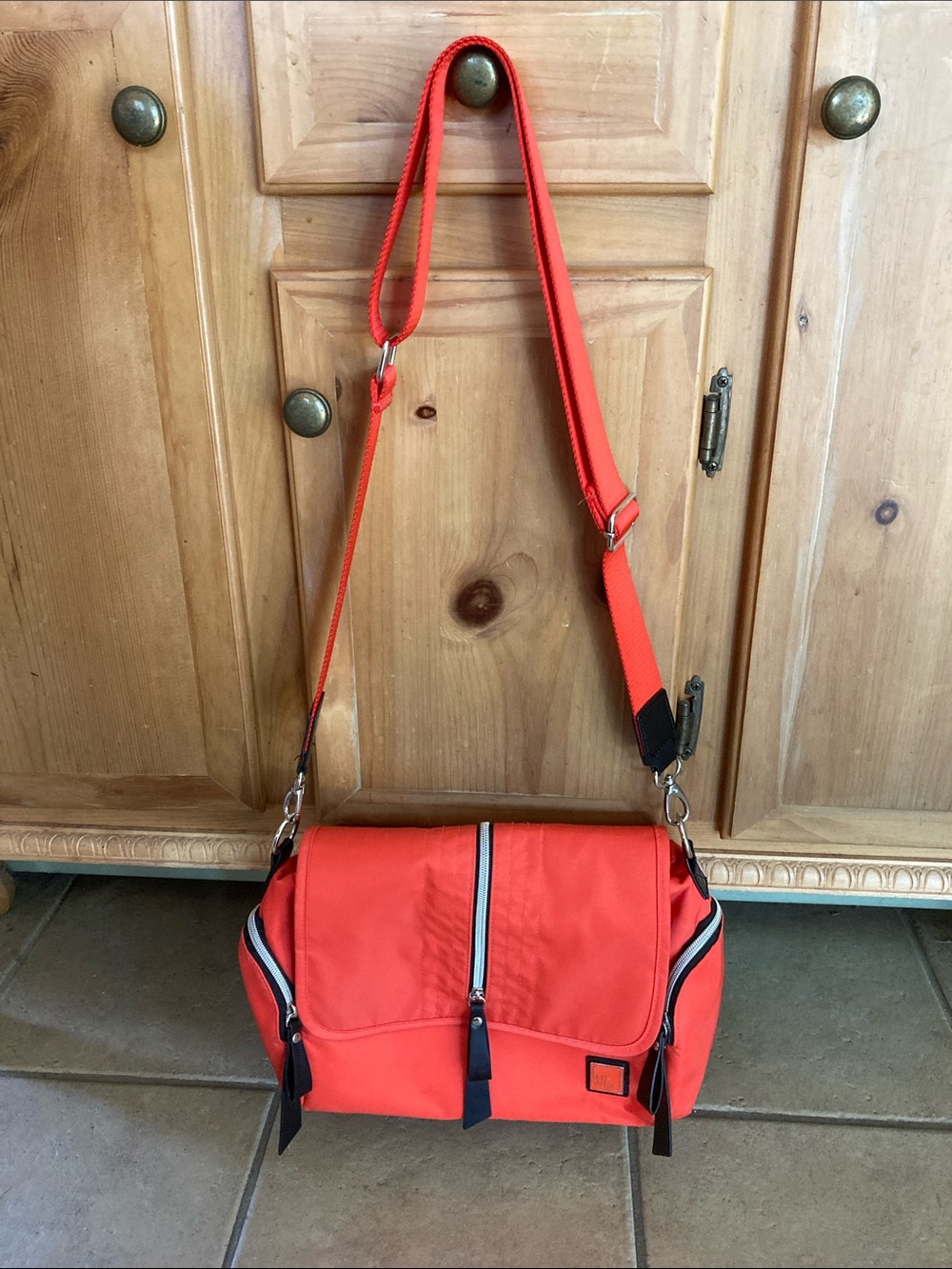 IHKWIP Orange Crossbody Messenger Bag